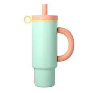 30OZ large capacity double walls stainless steel insulated tumbler with straw and lid