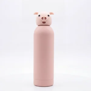 wholesale animal head insulated kids water bottle spa free leak proof