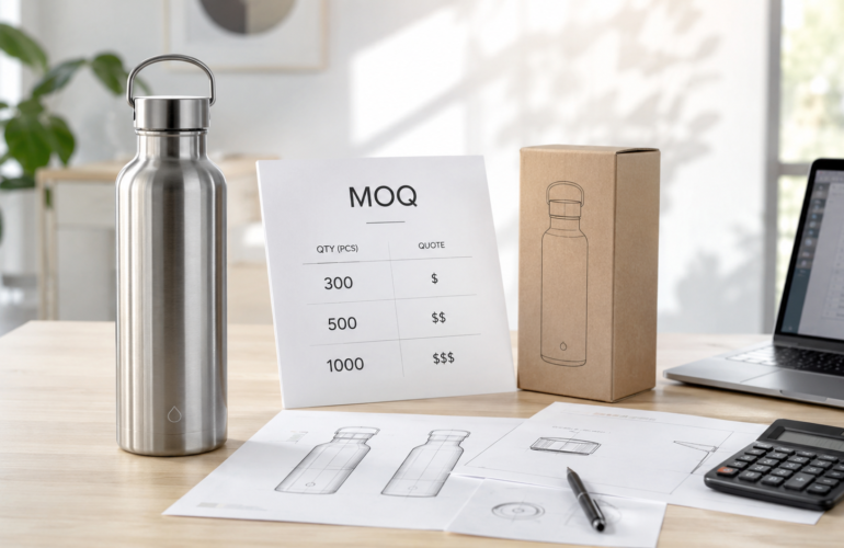 Custom Water Bottle MOQ Explained:How to Order Without Overpaying